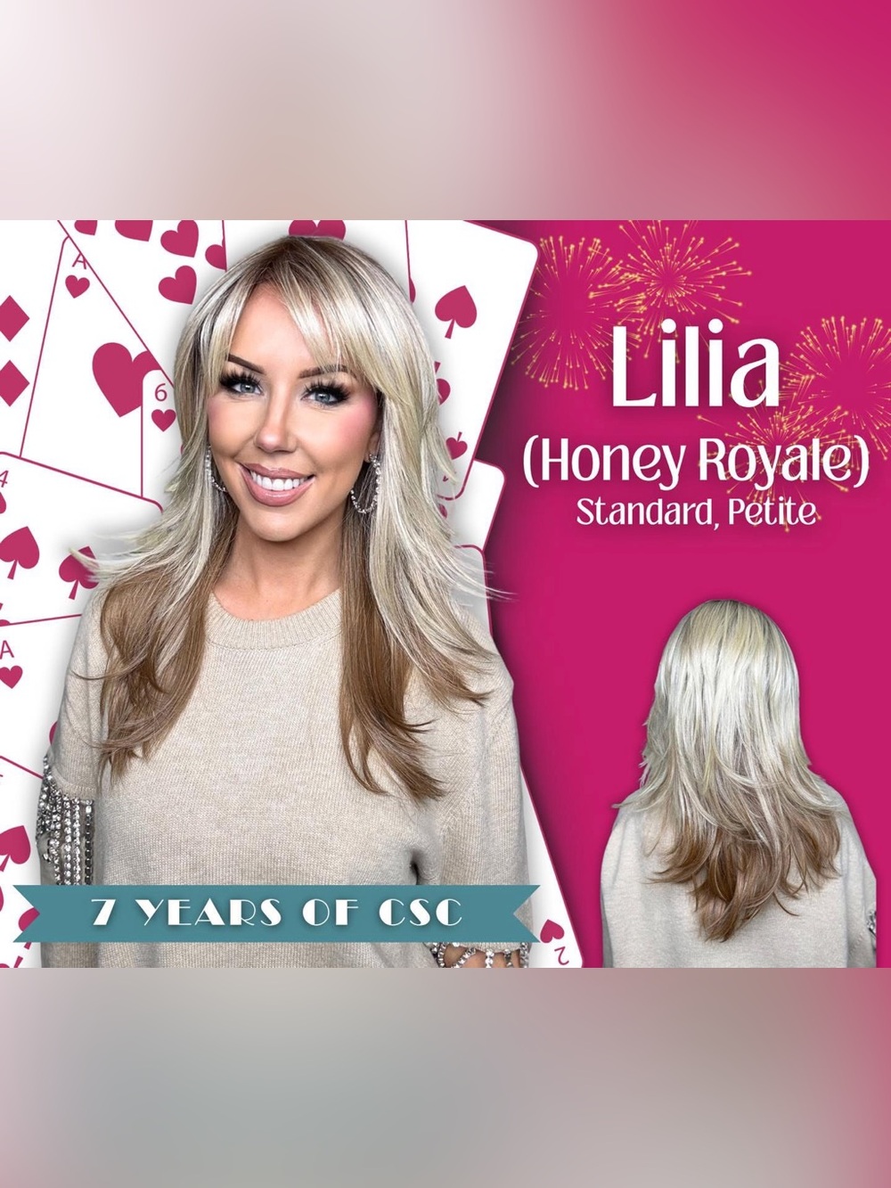 Lilia Honey Royale Blonde Layered Wig - LiliA